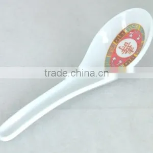 Wholesale Classic Melamine Chinese Traditional China Plastic Soup Spoon thumbnail-1