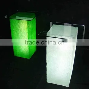 Rechargeable Led Bar Furniture Lighted Led Square Bar Table thumbnail-1