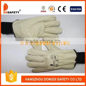 DDSAFETY High Quality Wholesale Pig Grain Leather Glove Motorcycle Glove thumbnail-1