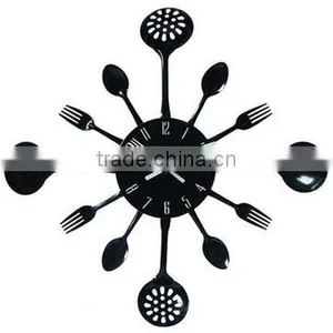 Hot Selling Household Creative Cutlery Metal Wall Clock thumbnail-1