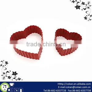 Serrated Heart Shape Stainless Steel Cookie Cutter With Botton,Biscuit Cutter CK-CM0003 thumbnail-1