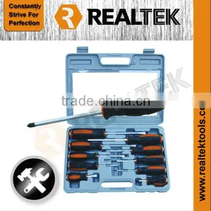 10PCS Professional Go-through Screwdrivers Set With PP/TPR Bi-color Handle thumbnail-1