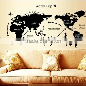 Fashion Decorative DIY Wall Sticker World Map Sitting Room Wall Stickers TV Setting Post thumbnail-3
