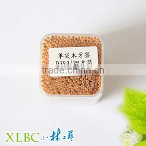 Square Jar One Point Wooden Toothpick thumbnail-1