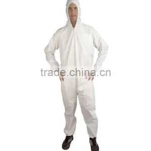 Elastic Cuffs or Knitted Cuffs Breathable and Comfortable Coverall Single Use thumbnail-1