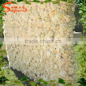 Wholesale Party Decorative Artificial Wedding Flower Wall Metal Flower Wall Decoration thumbnail-1