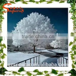 Factory Manufacture 10m White Artificial Pine Tree for Wedding Centerpiece Decoration Wooden Banyan Bonsai thumbnail-1