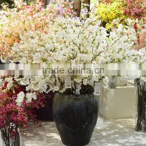 China Wholesale Silk Flower Artificial Real Touch Cherry Blossom Good Quality for Decoration thumbnail-1