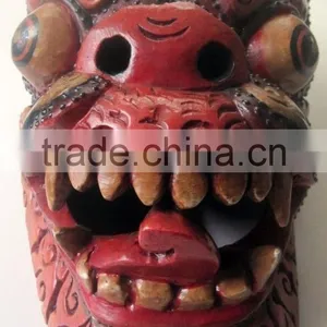 Dragon Mask Wall Hanging Decor Handmade in Nepal thumbnail-2