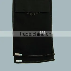 10oz 100%Cotton Cross Hatch Denim Black Fabric Premium Denim Fabric thumbnail-1