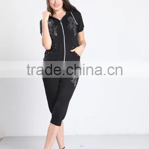 Summer Diammon Printing Wholesale Women Jogging Suits With Hood thumbnail-5