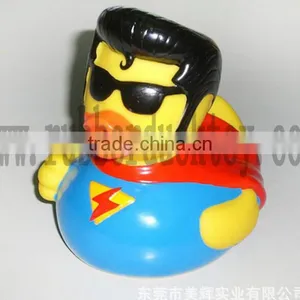 Floating Superman Rubber Duck ,rubber Superman Bath Duck Toy ,baby Plastic Superman Duck Toy thumbnail-1