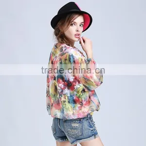 Hot Sale Summer New Applique Printed Tops thumbnail-2