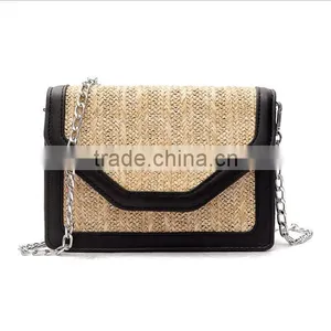 Zm50218b Europe Fashion Lady Single Shoulder Bags Simple Cross Body Straw Bag Women thumbnail-6
