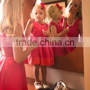 High Quality Mother And Daughter Matching Dresses Mommy Daughter Dress Mother And Daughter Matching Outfits thumbnail-4