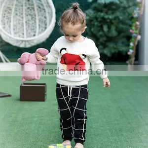 S17697A Wholesale Round Neck Long Sleeve Cotton Knit Kid Sweater thumbnail-2
