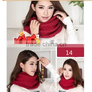 New Arrival Different Color Choice Fashion Design High Quality Acrylics Material Solid Infinity Hijab Scarf for Ladies thumbnail-4