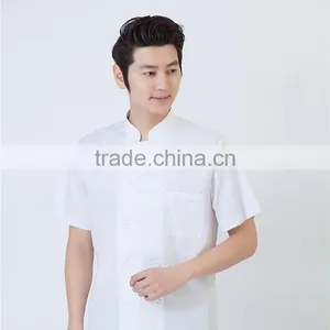 OEM Unisex Gender Black and White Restaurant Chef Uniform Coat thumbnail-3