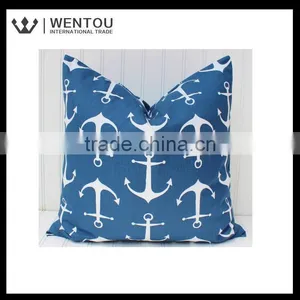 Hot Sale Fashion Anchors CoastalTurquoise Throw Pillow thumbnail-2