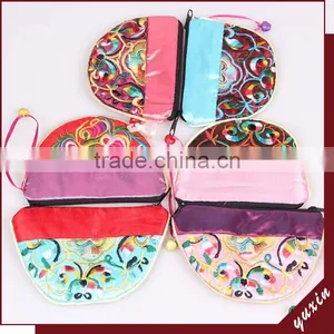 2015 New Style Customize Brocade Fabric Purse Fabric Wallet SH053 thumbnail-1