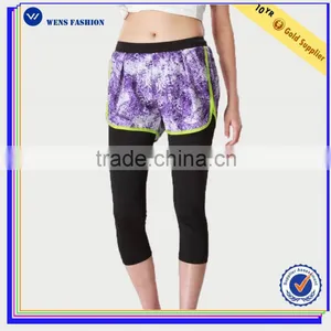 Hot Sale Crossfit High Waist Printed Shorts Sports (Wear) Gym Ladies Tights thumbnail-1