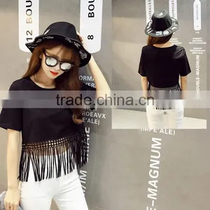 2016 Women's Fashion Short-sleeved T-shirts Wholesale Women's Fashion Wholesale T-shirts With Short Sleeves thumbnail-2