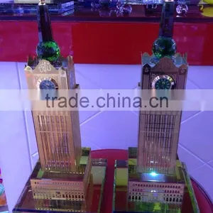 Crystal Makkah Clock Tower Model for Souvenir Gift KJJ-01 thumbnail-3