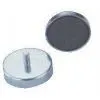 Strong Ferrite Pot Magnet, Ferrite Disc Magnets Bonded Soft Steel Cup With Screw Shank thumbnail-1