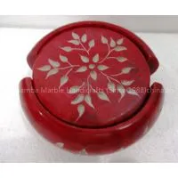Marble Tea Coaster Set Camel Handmade Beautiful Hand Painted Home Decor thumbnail-1