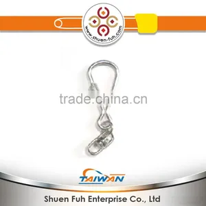 Metal Silver Exclamation Hook Key Chain thumbnail-1