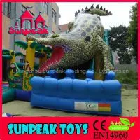 SL-1314 Vivid Crocodile Giant Inflatable Slide thumbnail-1