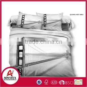 2016 New Style 13372 60*40s Reactive Printed 3D Green Grass Bedding Sets thumbnail-2