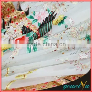 Customize Chiffon Digital Printed Sequin Fabric thumbnail-1