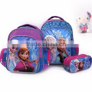 Wholesale Frozen School Bag Elsa Anna Backpack With Pencil Case Student School Backpack thumbnail-2