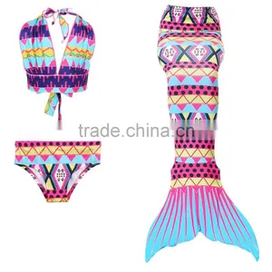 3pcs Set Lovely Kid Mermaid Set Girls Swimsuit Mermaid Cosplay Costume thumbnail-1