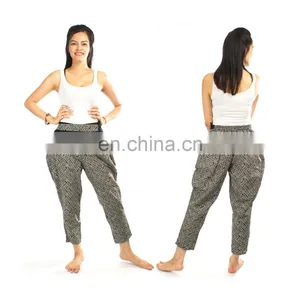 Lofbaz Women's Modernic Printed Hmong Cotton Boho Pants thumbnail-3
