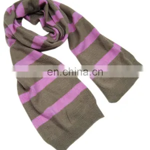 Rib Knit Muffler Cashmere/ Pashmina Wool thumbnail-1