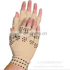 Magnetic Anti-Arthritis Therapy Magic Fingerless Palm Hand Massage Gloves thumbnail-2