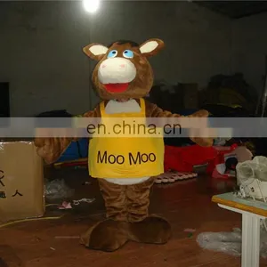 2016 Funny and Happy Adult Milk Cow Mascot Costume thumbnail-2
