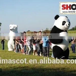 BIG NEWS! Super Crazy Lovely Inflatable Polar Bear Costume for Audults thumbnail-2