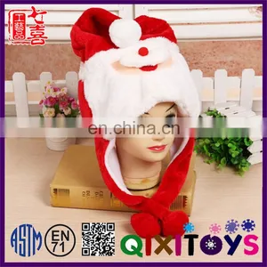 Custom Made Cute Christmas Hat Decoration Special Animal Shaped Personalized Christmas Design Plush Hats thumbnail-1