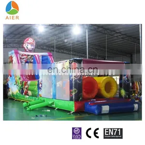 2017 Aier Guangzhou Hot Sale Amusemet Park Colorful Inflatable Slides for Kids thumbnail-1