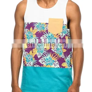 100% Polyester Fabric Dry Fit Sport Running Singlet/ Wholesale Men Tank Tops thumbnail-2