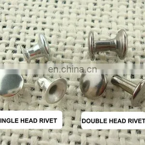 Double Cap Head Metal Decorative Rivets for Shoes Bag Clothing thumbnail-1