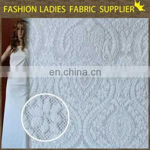 2014 Fashion Double Knit Hot Knit White Jacquard,knit White Jacquard,95%poly 5%spandex Knit White Jacquard thumbnail-1