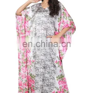 Floral Printed Medium Length Kaftan / Decent Daily Wear High Quality Kaftan / Latest Indian Ethnic Wear (kaftans 2017) thumbnail-3
