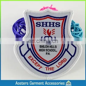 Die-cut Shape High Quality School Woven Badge Woven Patch for Kids Personal Woven Badge for Cloth thumbnail-1