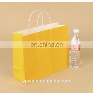 Accept Logo Printed Twisted Handle Kraft Paper Bag thumbnail-1