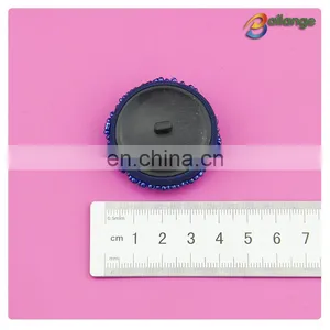 Wholesale Blue Color Beaded Decorative Shirt Button Clip thumbnail-3