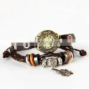 New Fashion Lover Gift Luxury Vintage Genuine Leather Charm Women Charm Watch thumbnail-1